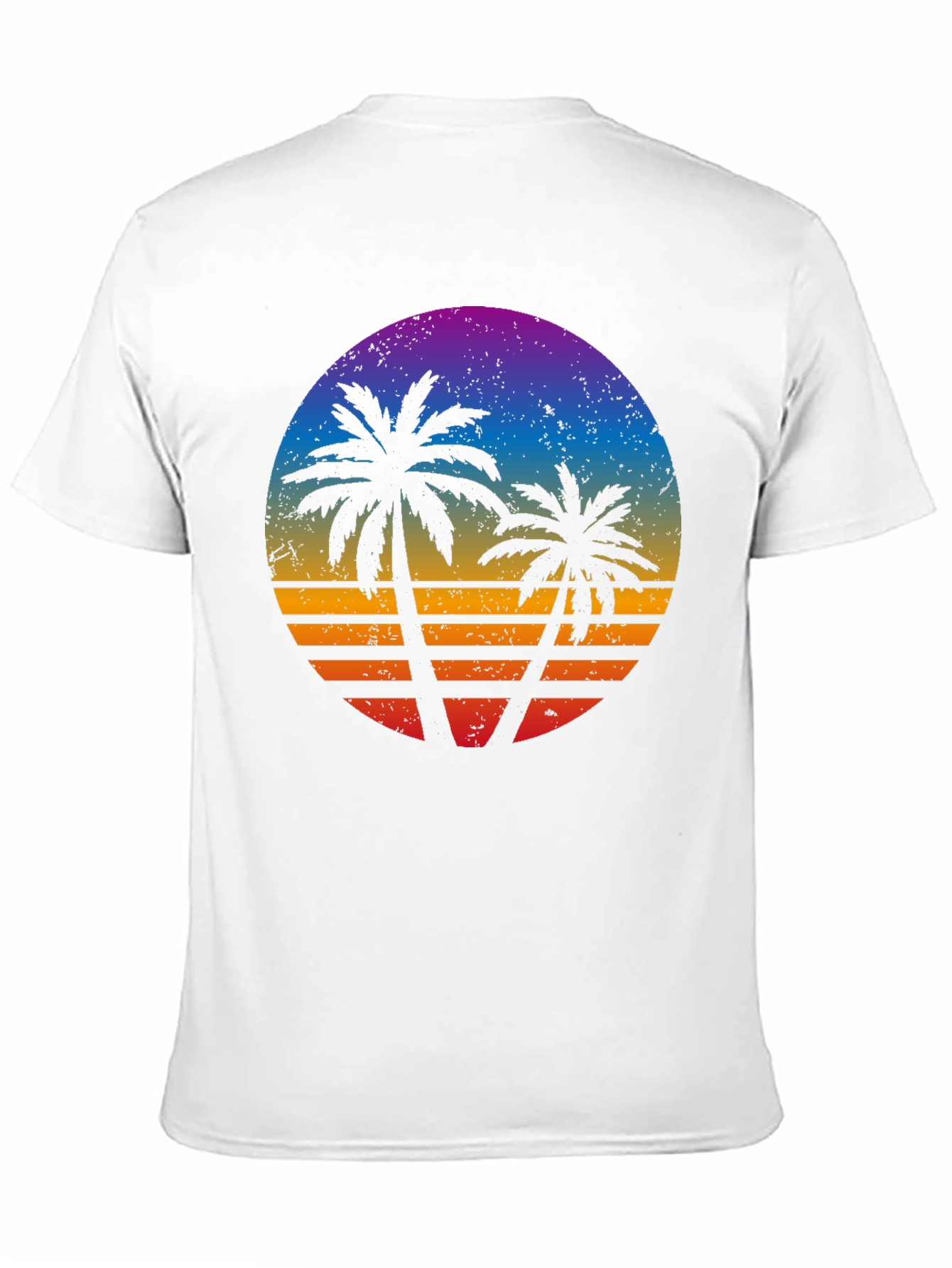 Retro Sunset Palm Tree T-Shirt