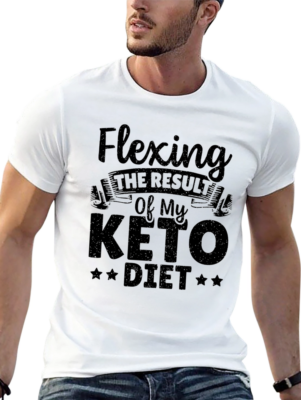 Flexing Keto Diet T-Shirt