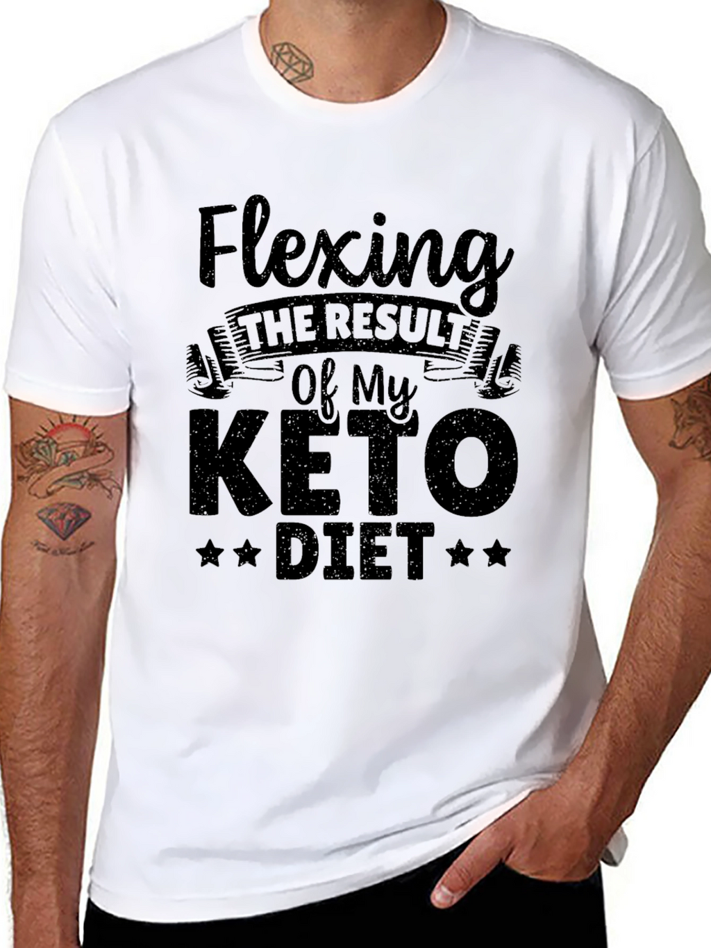 Flexing Keto Diet T-Shirt