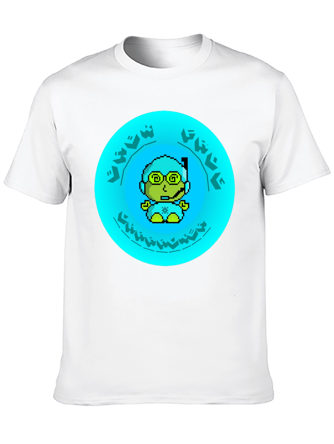 Pixel Diver Graphic Tee - Black Cotton T-Shirt