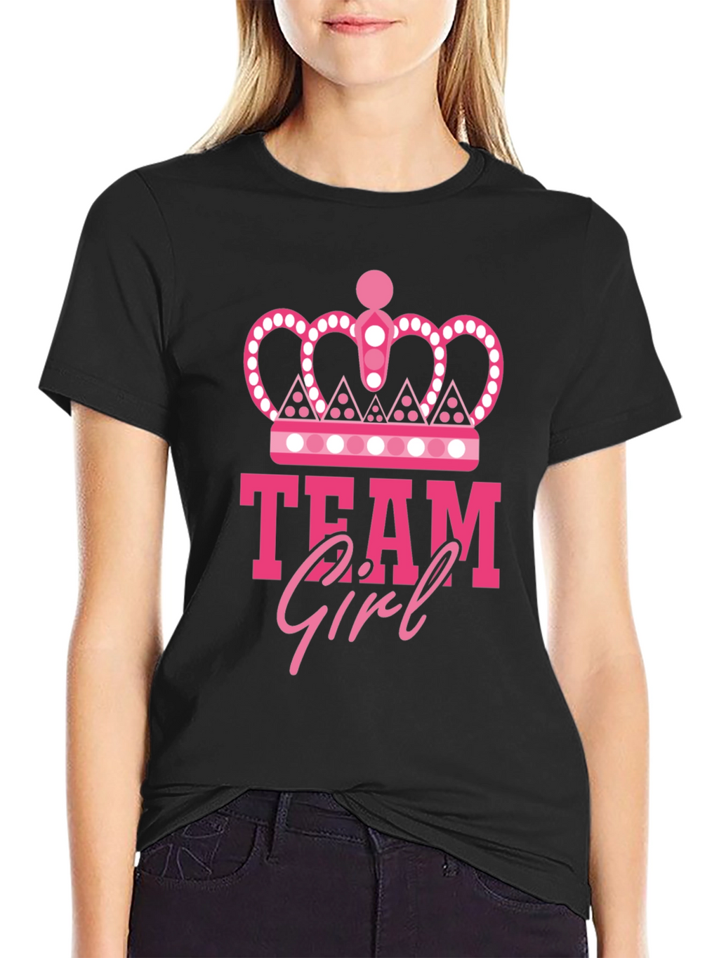 Team Girl Graphic Tee - Baby Shower Gender Reveal