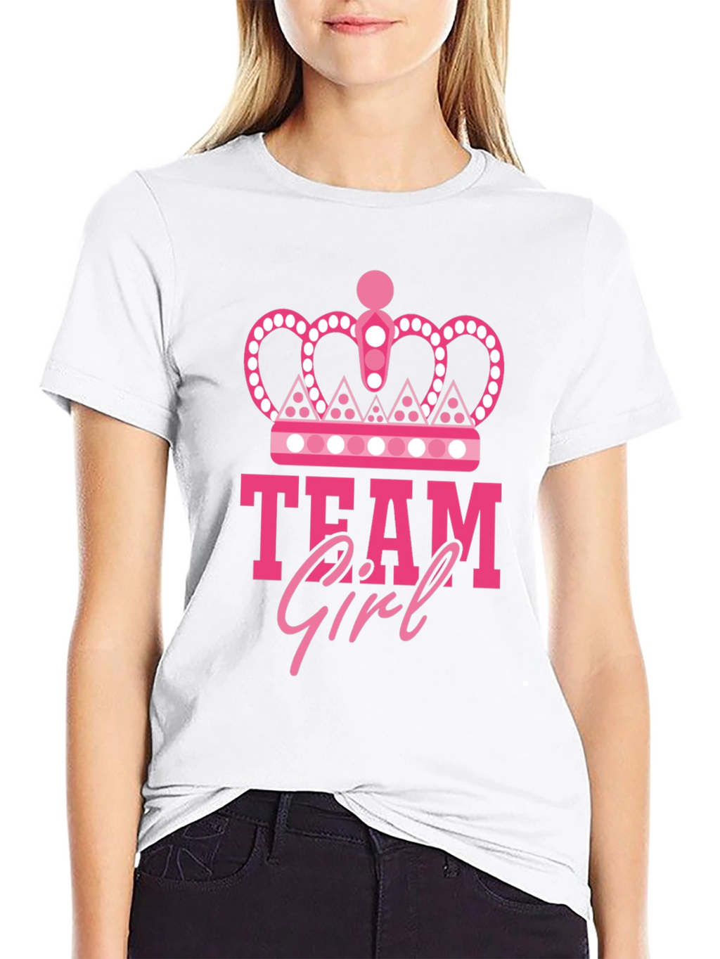 Team Girl Graphic Tee - Baby Shower Gender Reveal