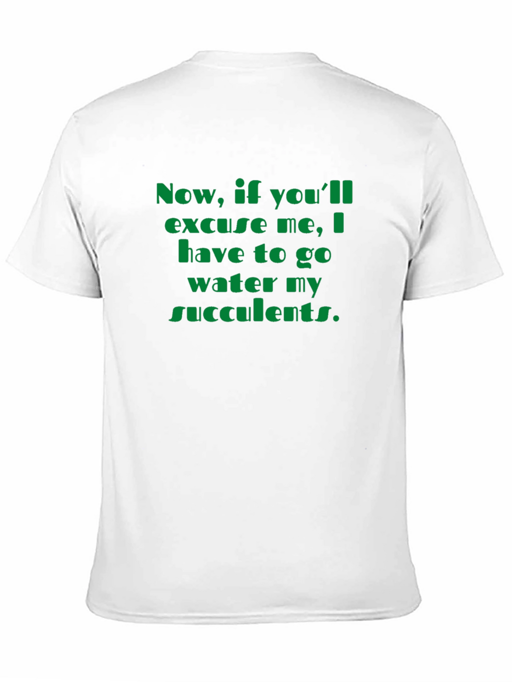 Succulent Watering T-Shirt - Funny Plant Lover Tee