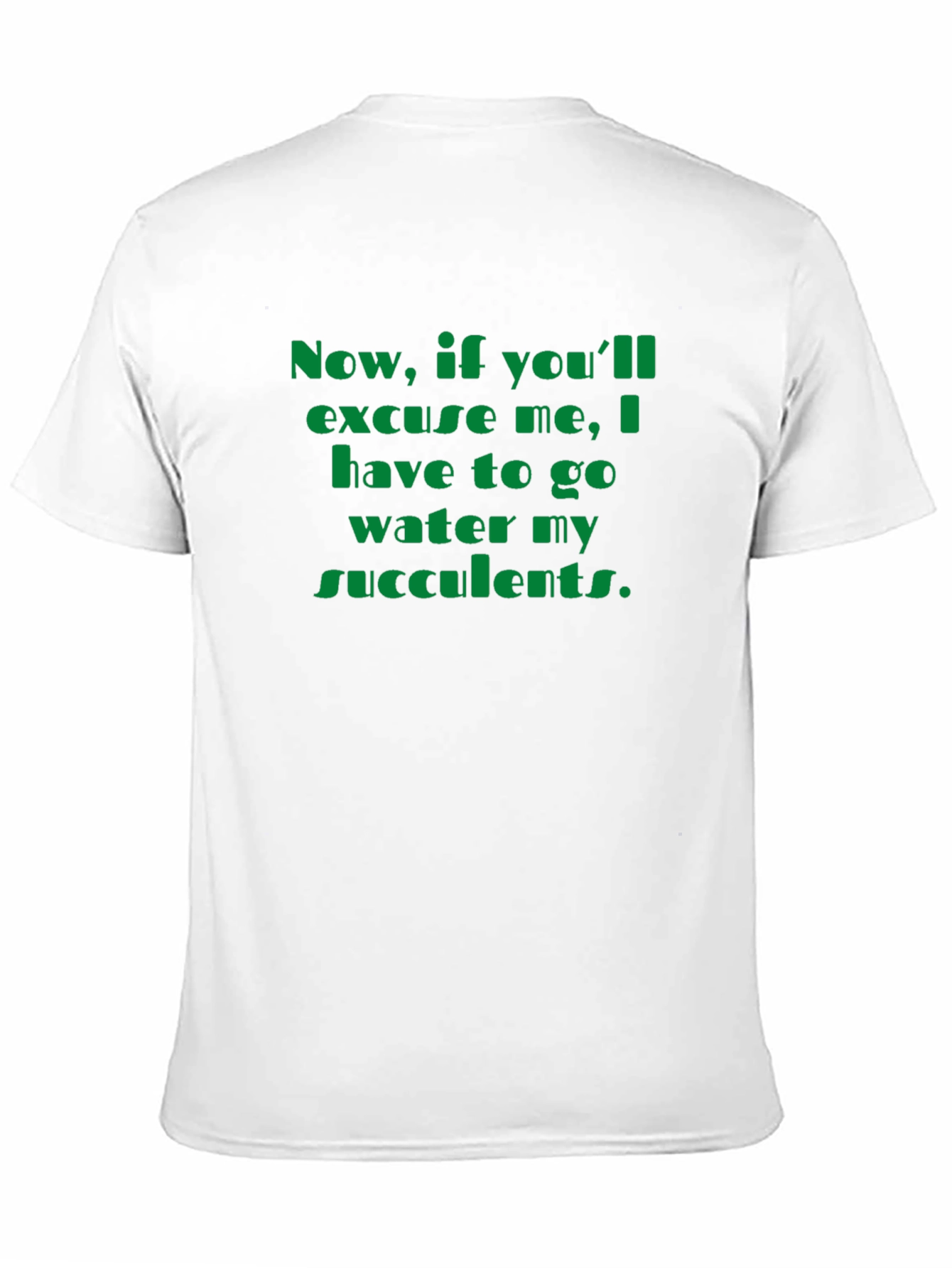 Succulent Watering T-Shirt - Funny Plant Lover Tee