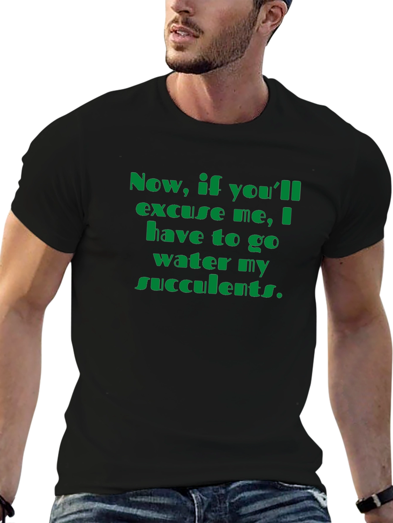 Succulent Watering T-Shirt - Funny Plant Lover Tee