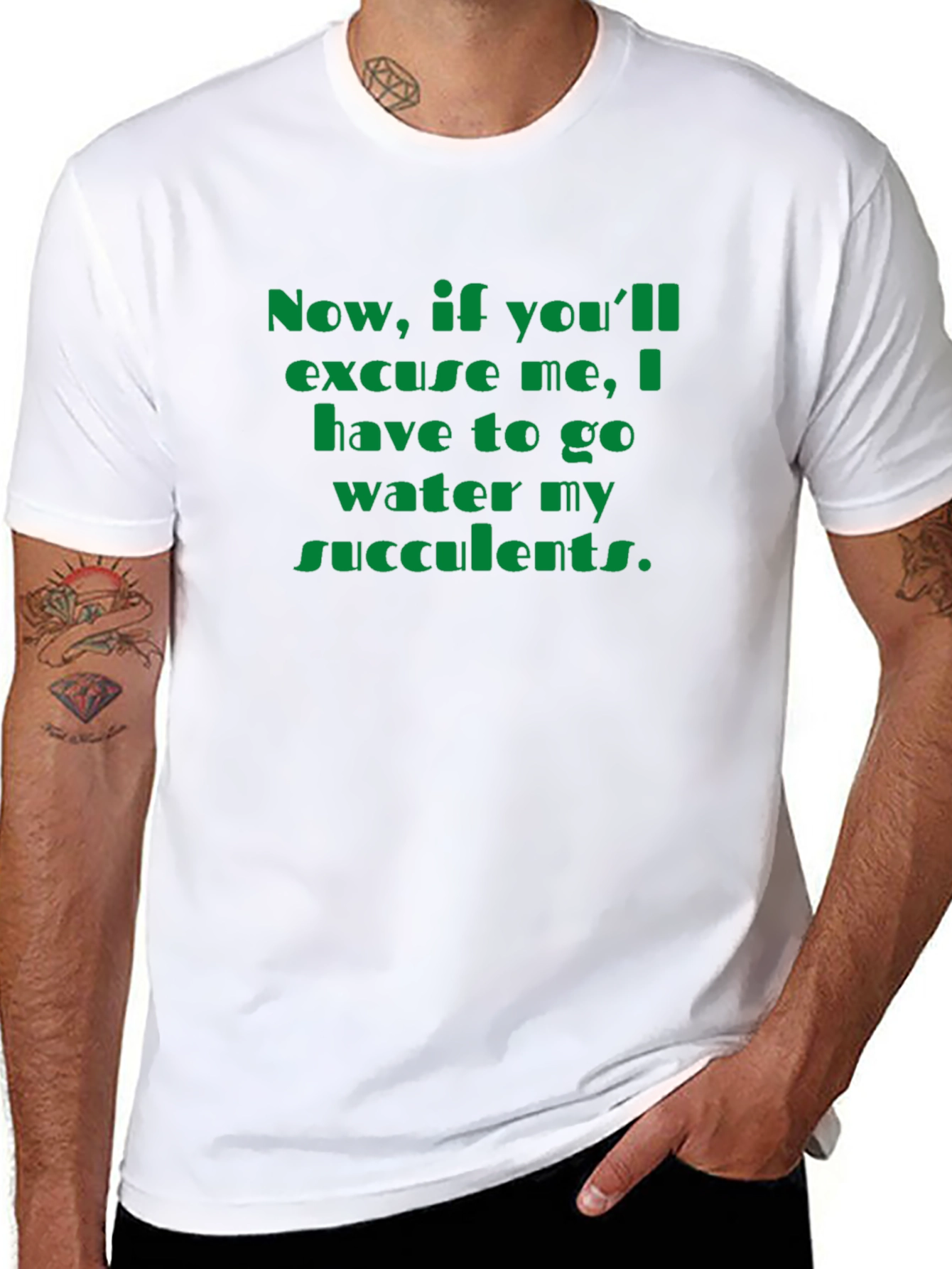 Succulent Watering T-Shirt - Funny Plant Lover Tee