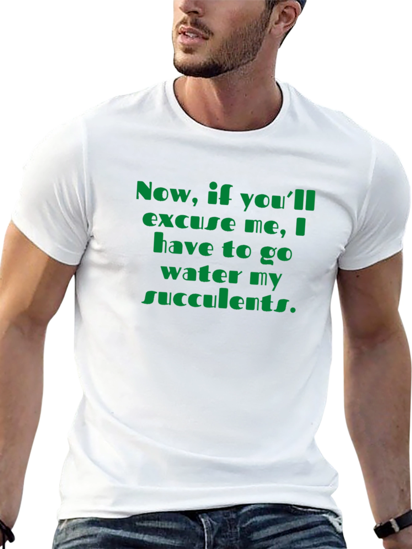 Succulent Watering T-Shirt - Funny Plant Lover Tee