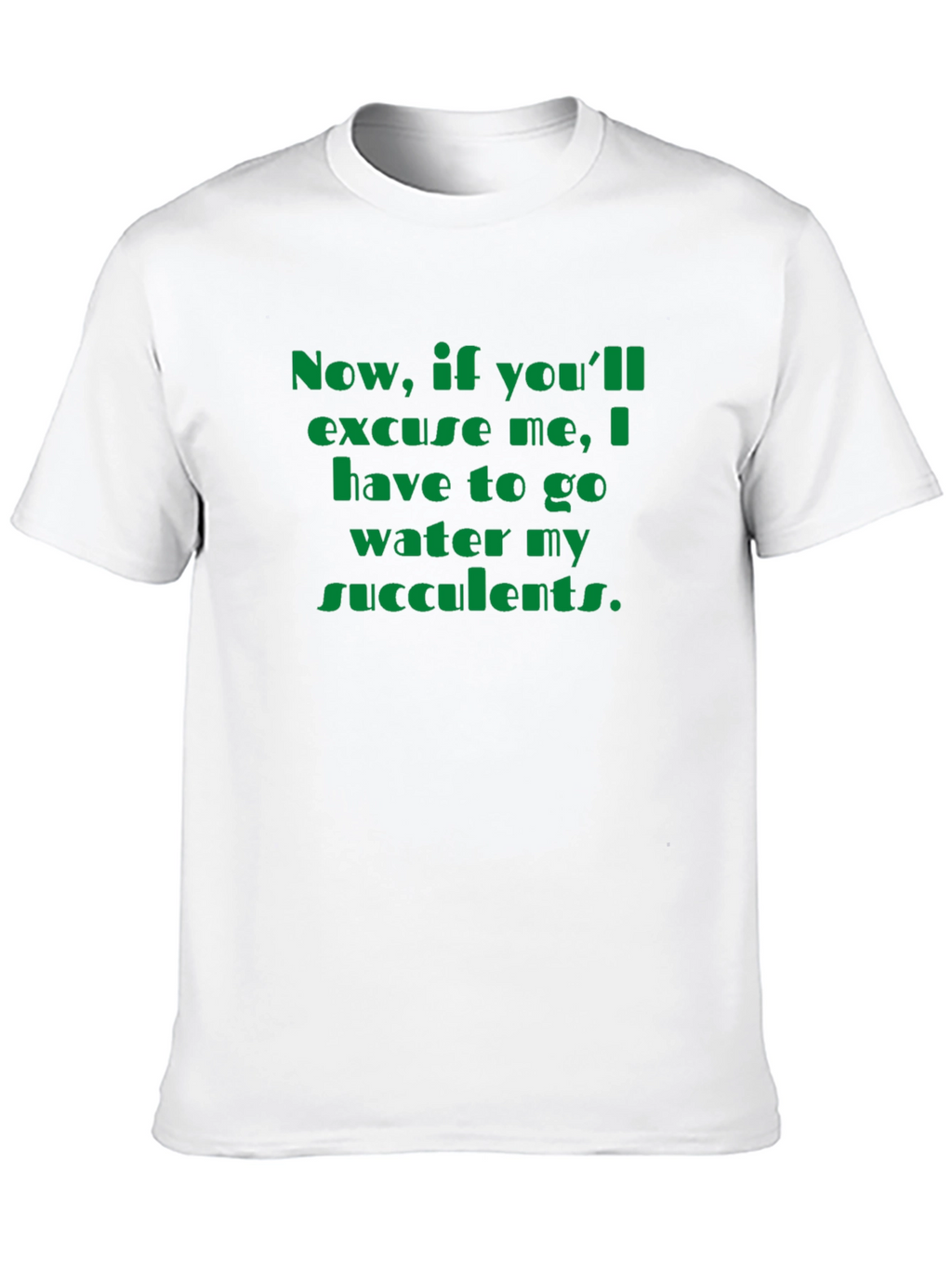 Succulent Watering T-Shirt - Funny Plant Lover Tee