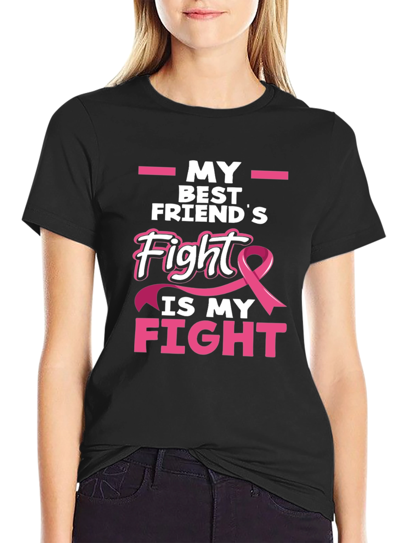 Breast Cancer Awareness T-Shirt - My Best Friends Fight