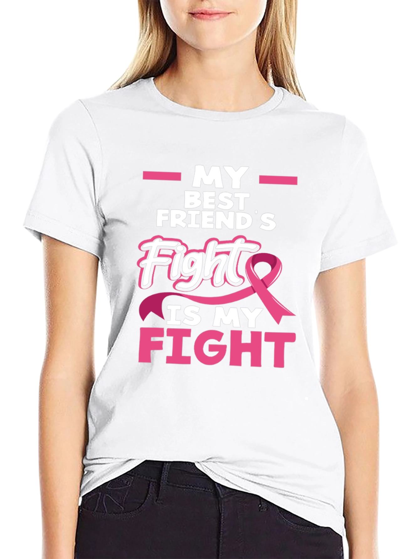 Breast Cancer Awareness T-Shirt - My Best Friends Fight