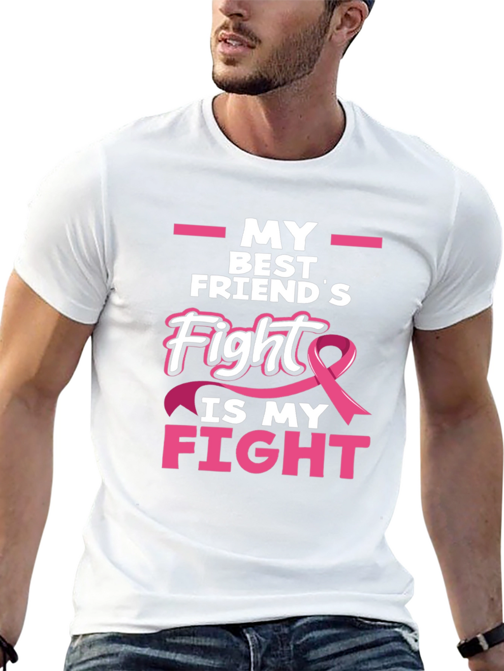 Breast Cancer Awareness T-Shirt - My Best Friends Fight