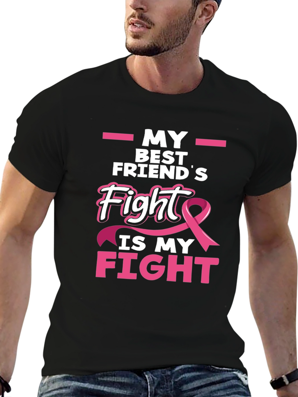 Breast Cancer Awareness T-Shirt - My Best Friends Fight