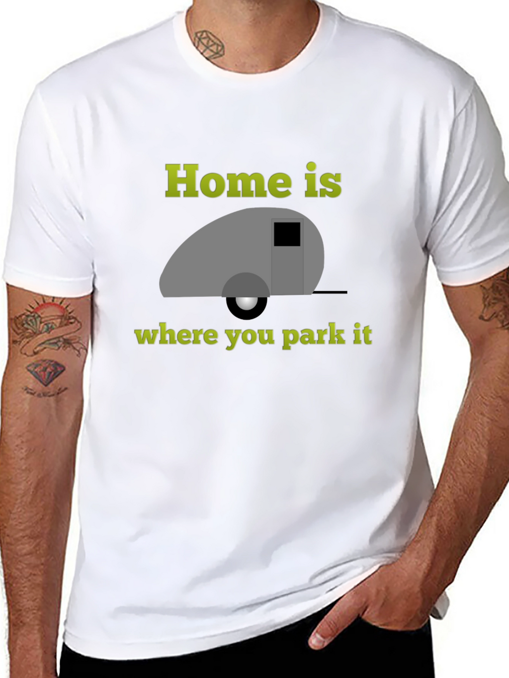 Home Is Where You Park It Camping T-Shirt