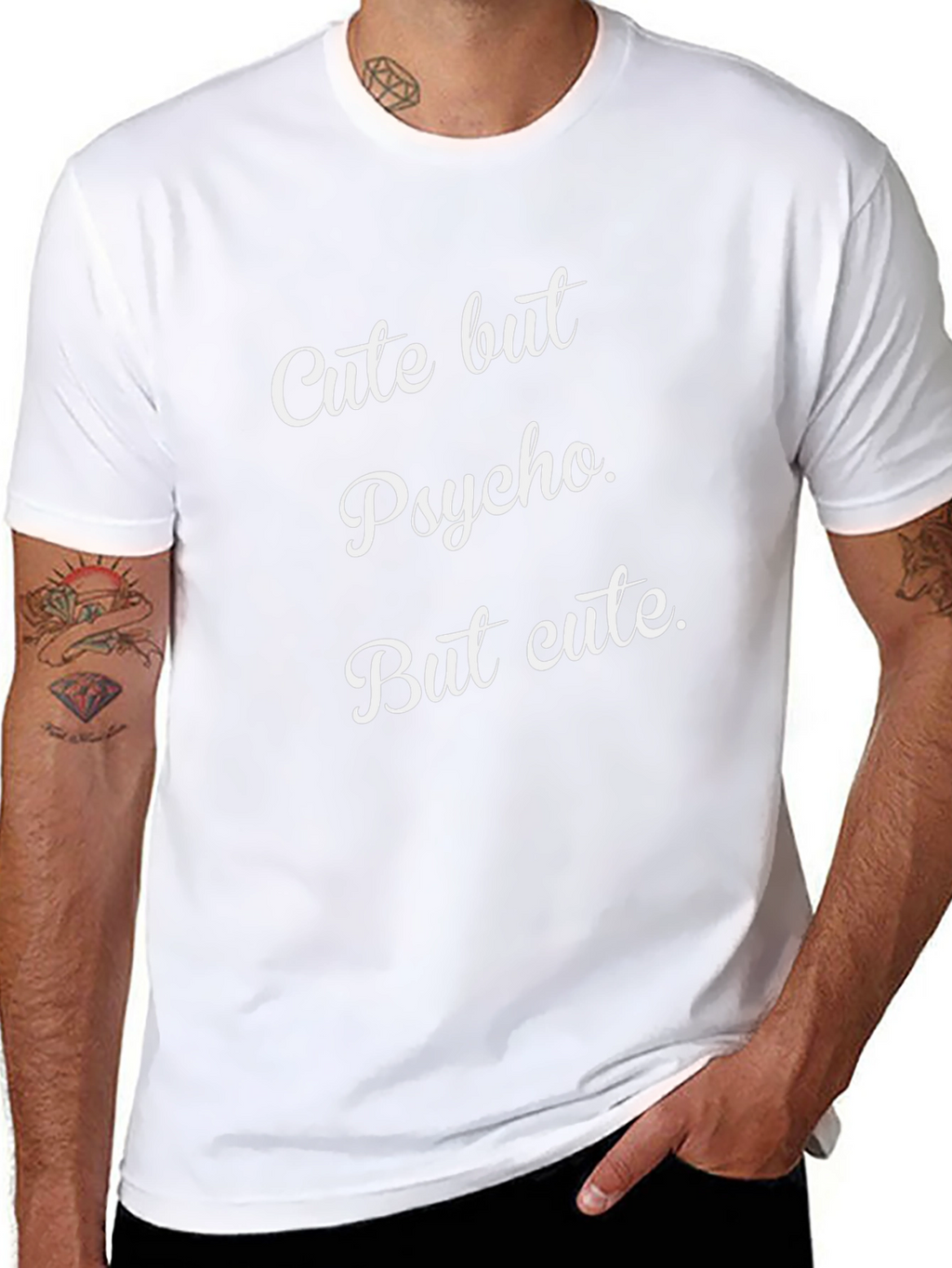 Cute But Psycho Funny Slogan T-Shirt