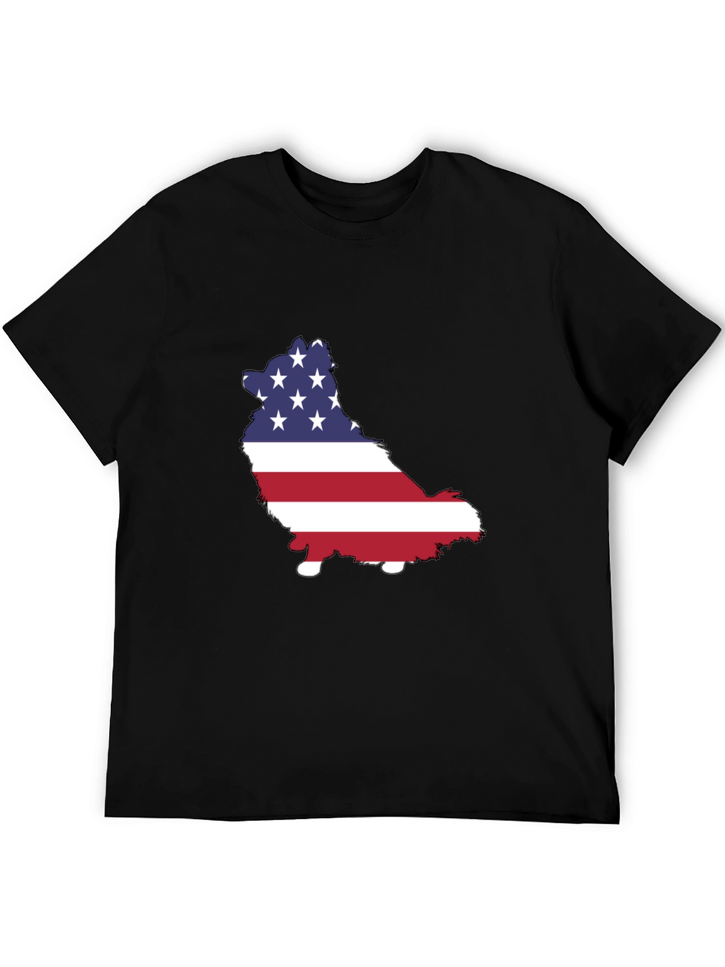 American Flag Dog T-Shirt