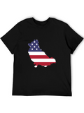 American Flag Dog T-Shirt