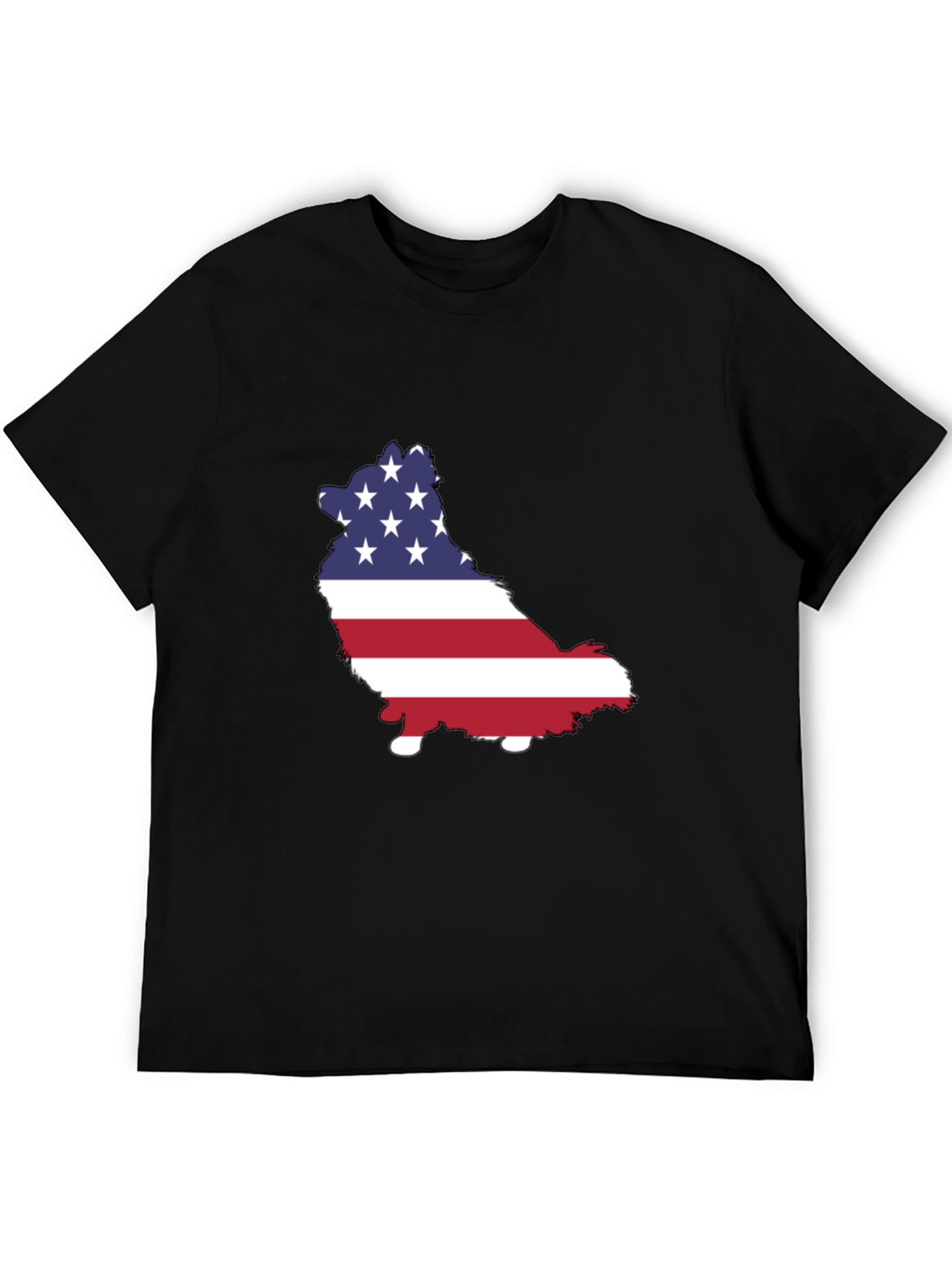 American Flag Dog T-Shirt