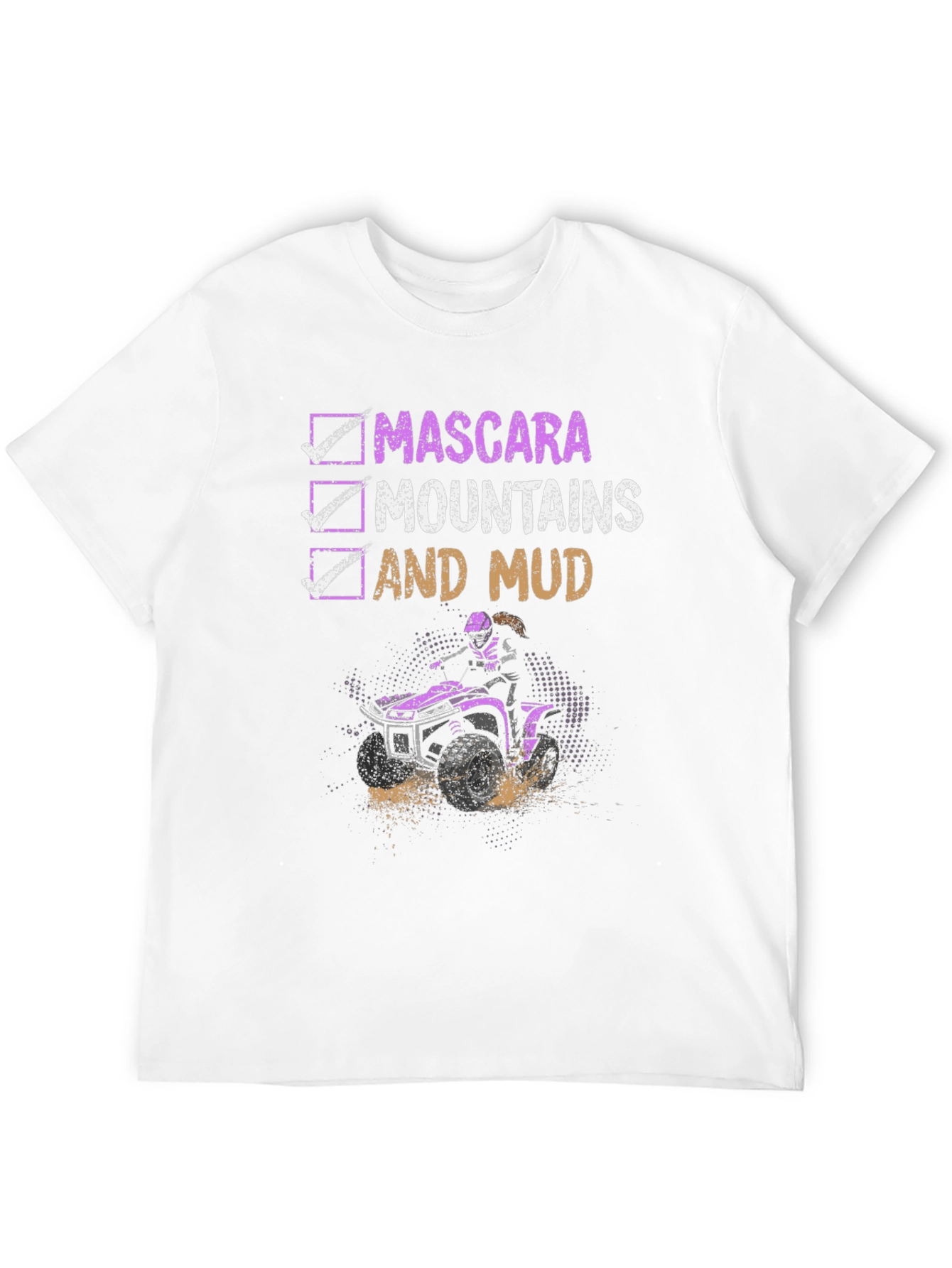 Mascara Mountains Mud T-Shirt ATV Riding Tee