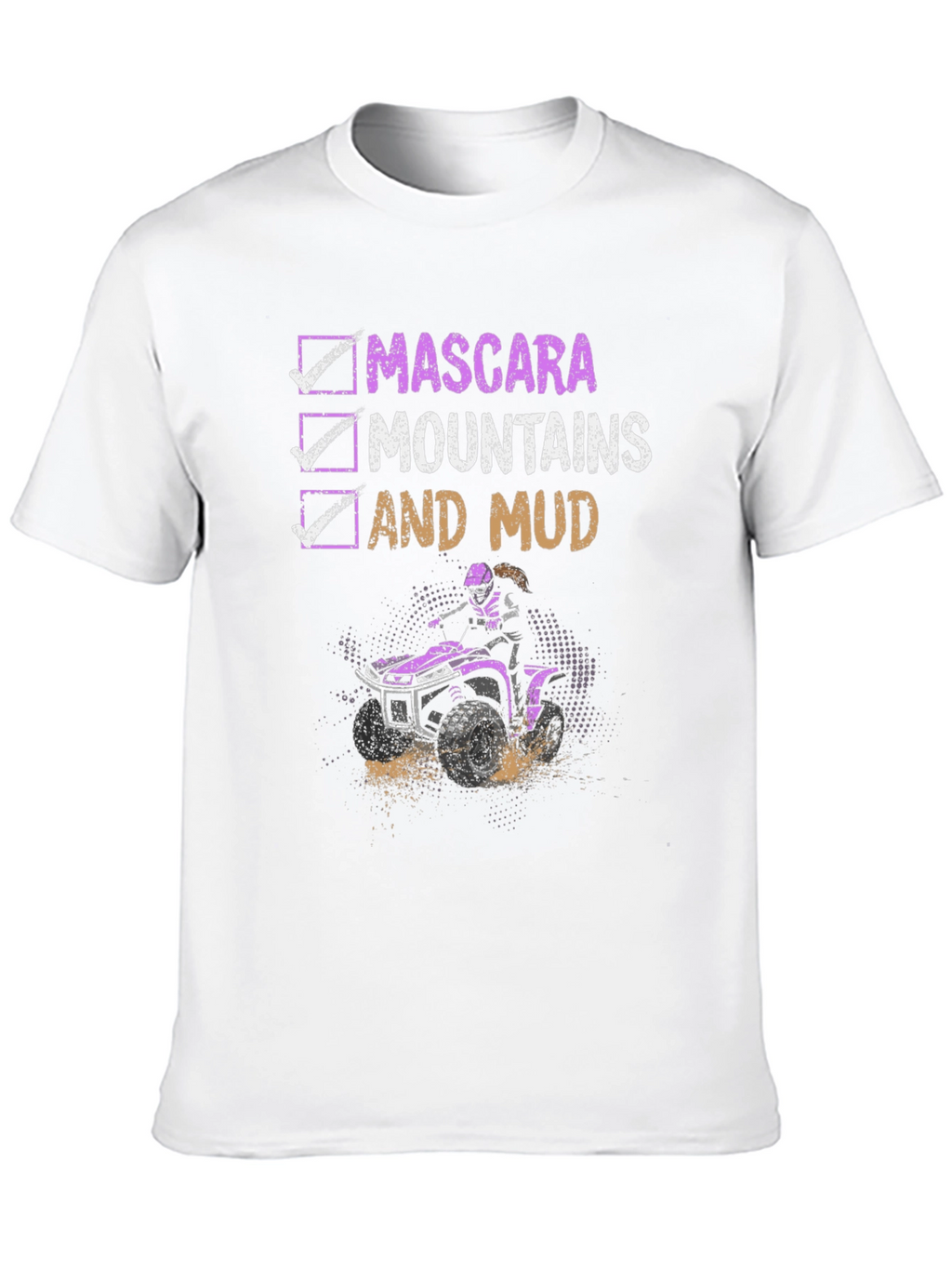 Mascara Mountains Mud T-Shirt ATV Riding Tee