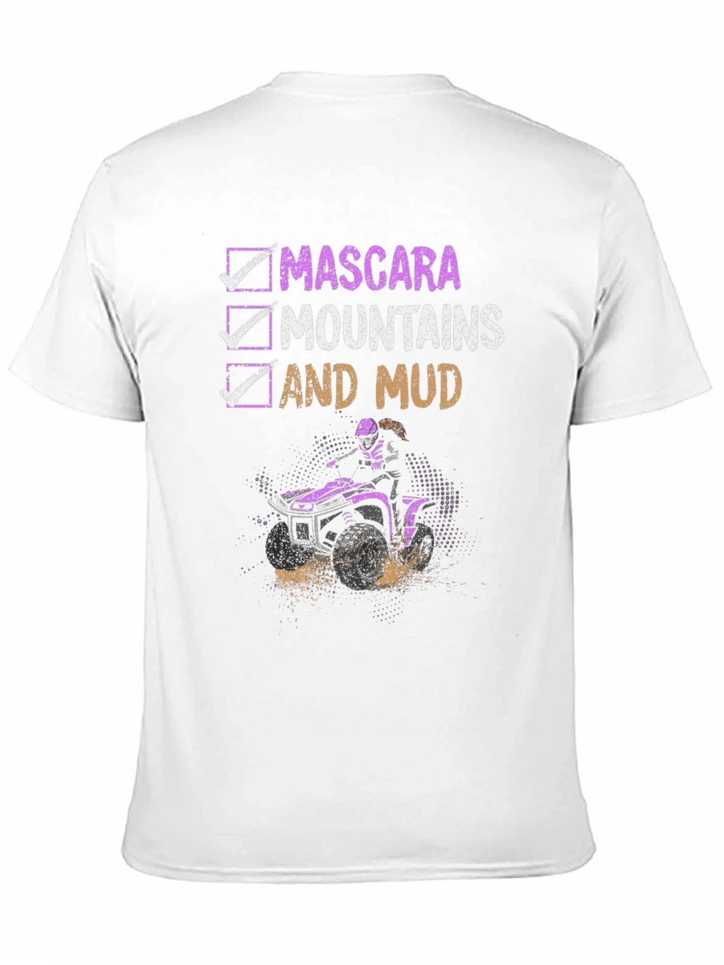 Mascara Mountains Mud T-Shirt ATV Riding Tee