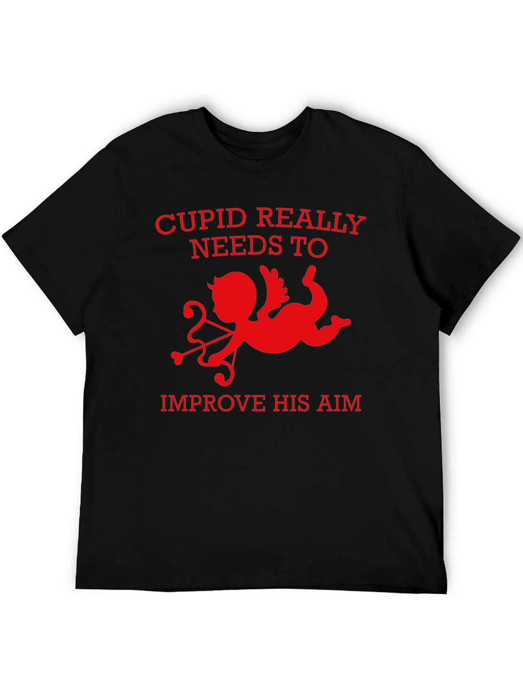 Cupid Aim Funny Valentines Day T-Shirt