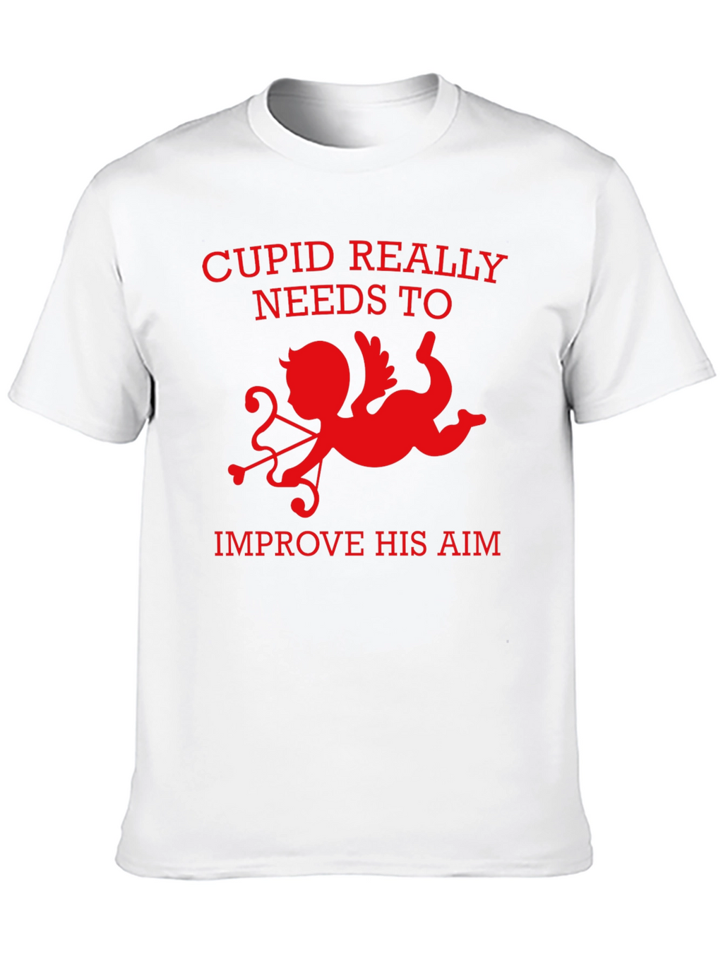 Cupid Aim Funny Valentines Day T-Shirt