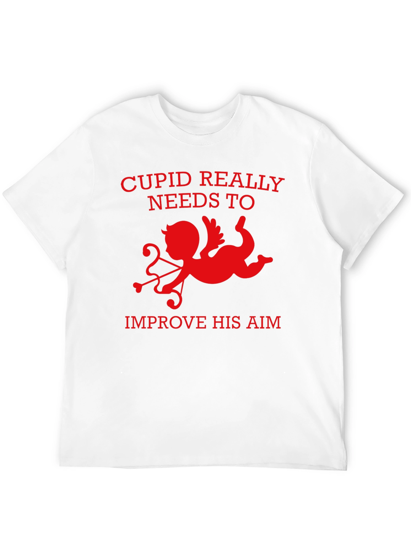 Cupid Aim Funny Valentines Day T-Shirt