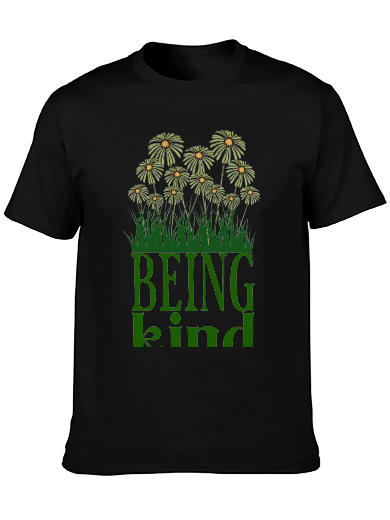 Being Kind Daisy Graphic Tee - Soft Cotton Comfort