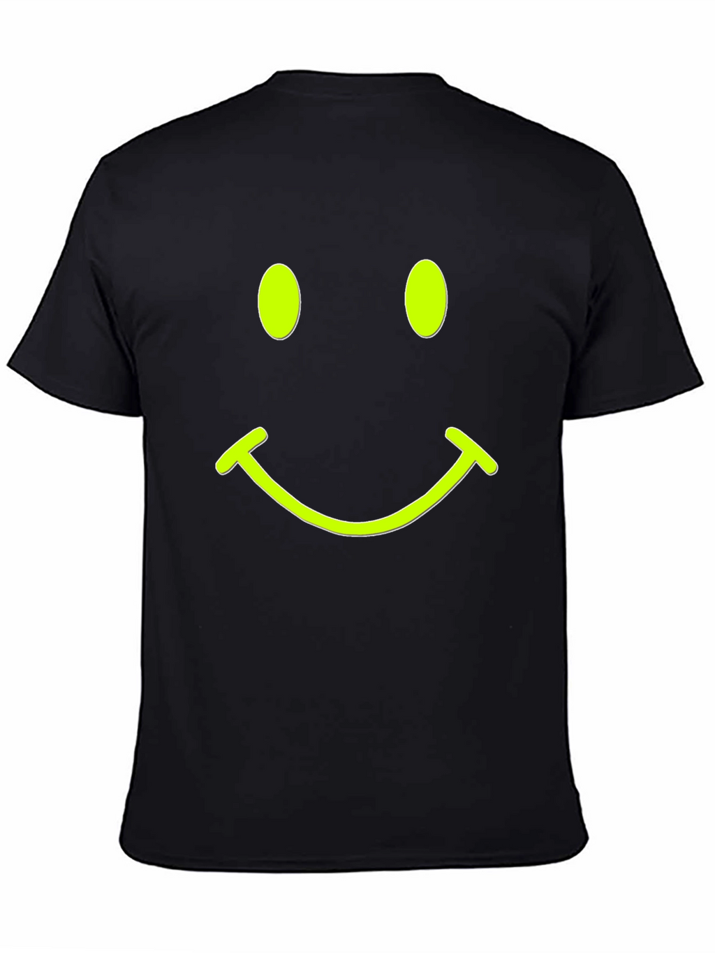 Smiley Face Black T-Shirt - Express Your Happy Side!