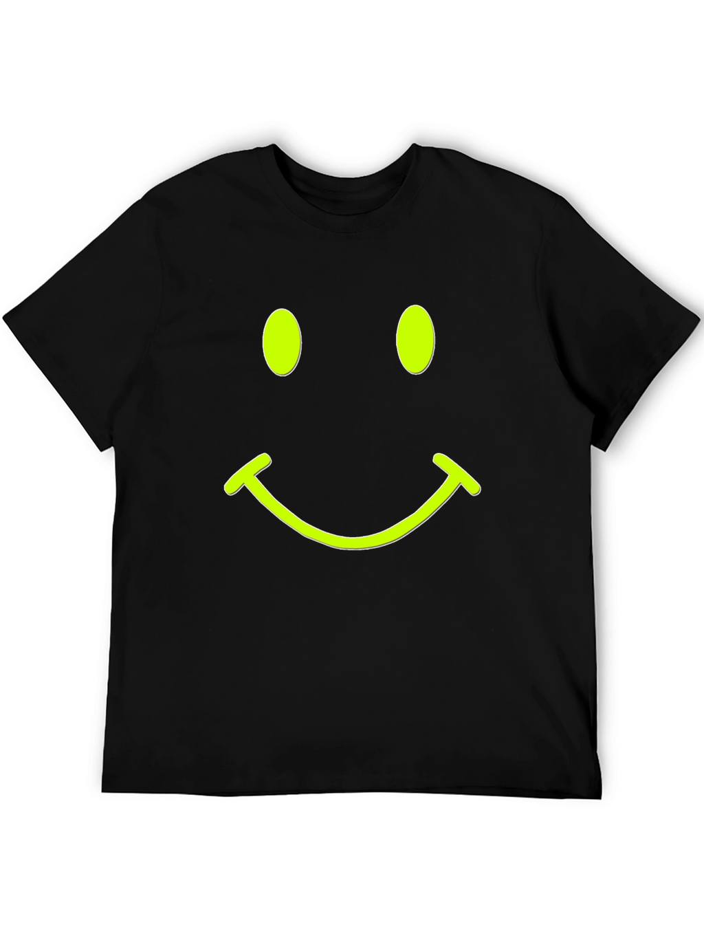 Smiley Face Black T-Shirt - Express Your Happy Side!