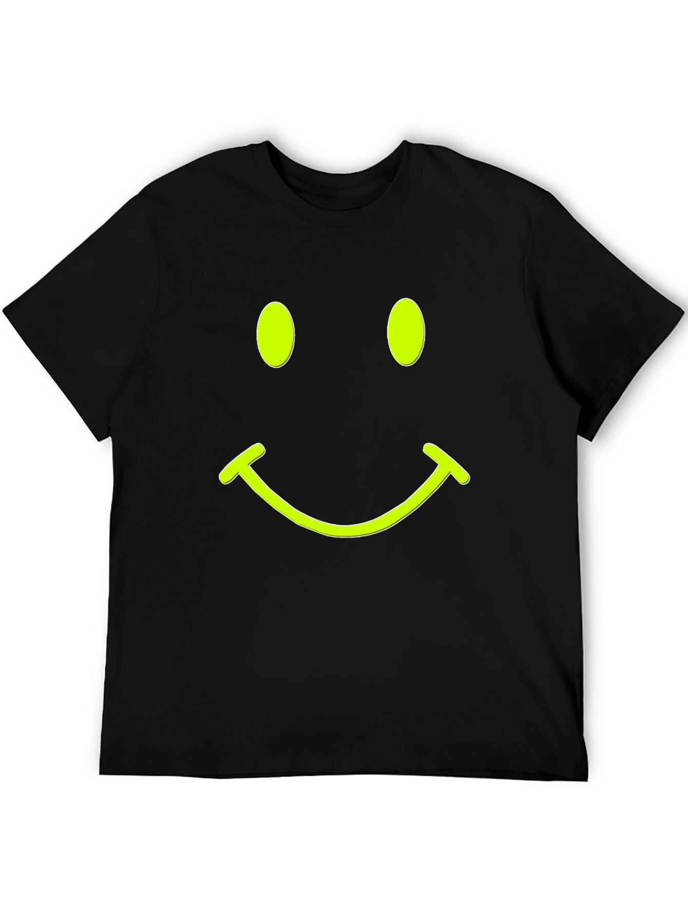 Smiley Face Black T-Shirt - Express Your Happy Side!