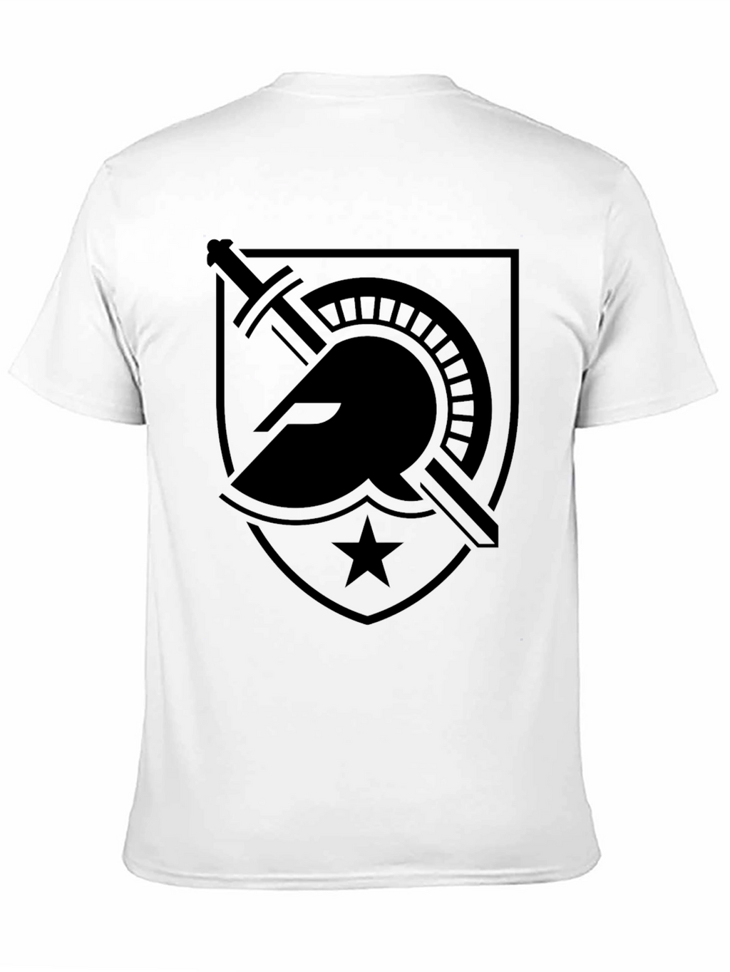 Spartan Warrior Shield Graphic T-Shirt - Black