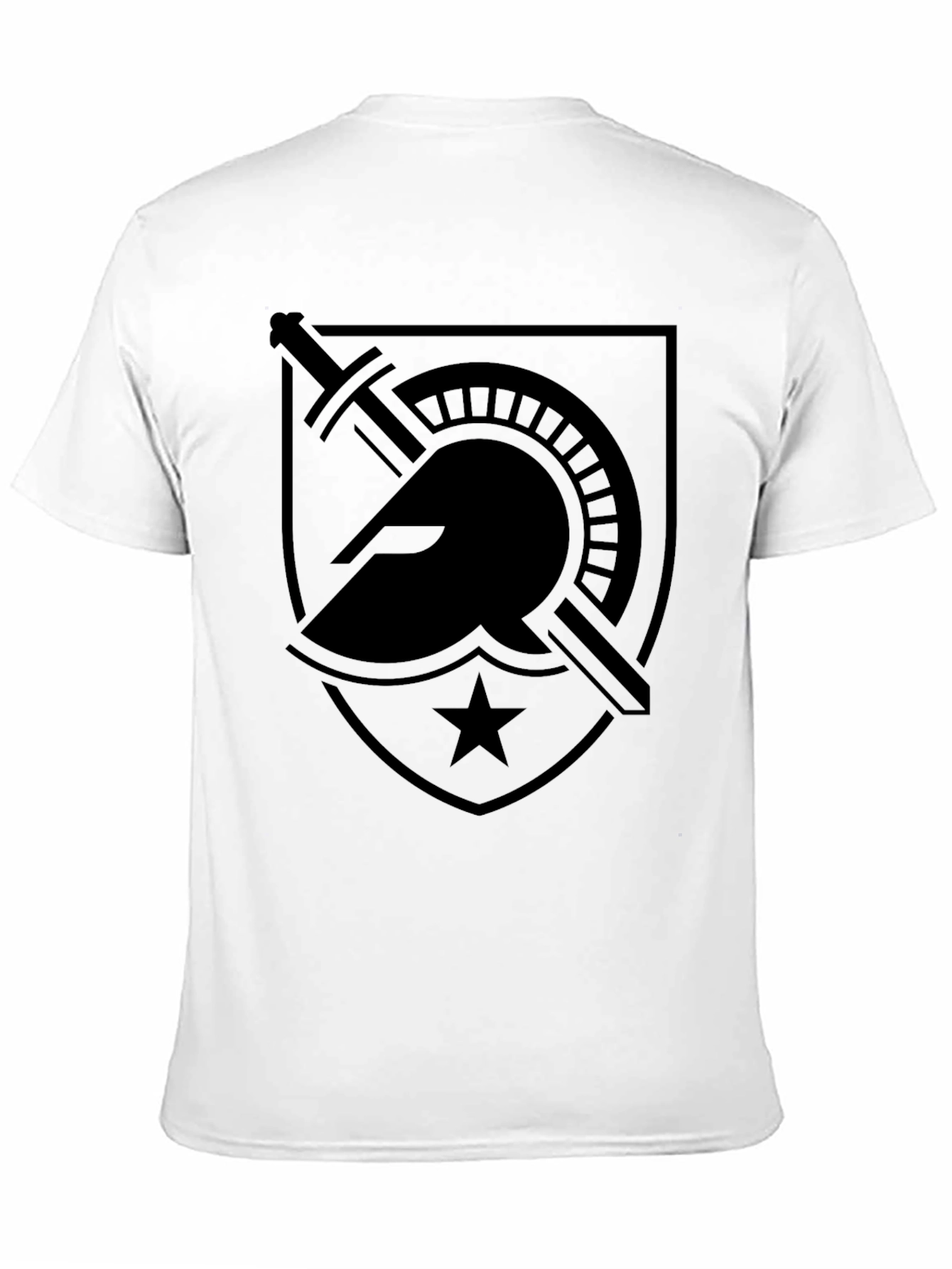 Spartan Warrior Shield Graphic T-Shirt - Black