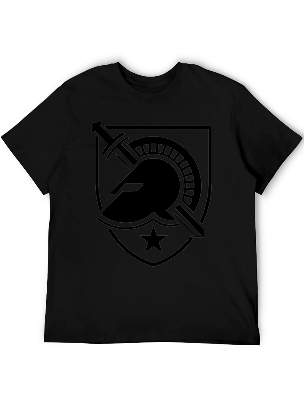 Spartan Warrior Shield Graphic T-Shirt - Black