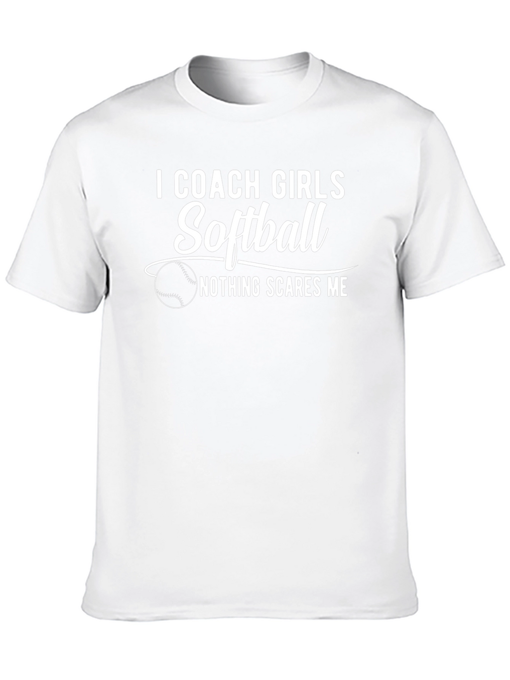 I Coach Girls Softball Funny Graphic Tee