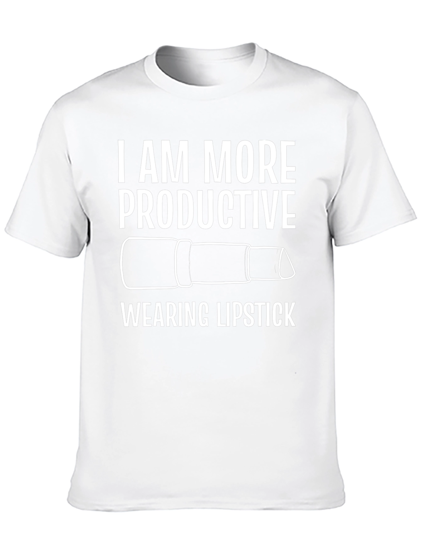 I Am More Productive Wearing Lipstick Graphic Tee