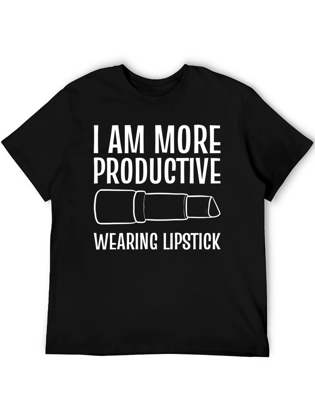 I Am More Productive Wearing Lipstick Graphic Tee