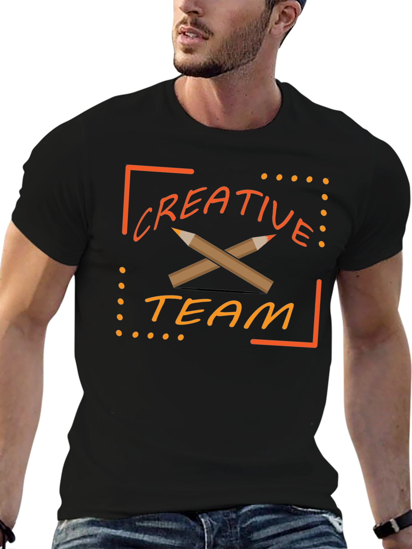 Creative Team Graphic Tee - Black T-Shirt
