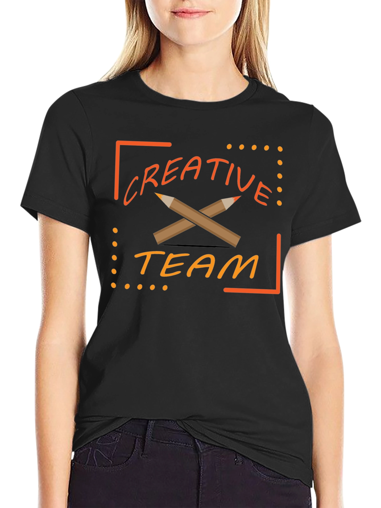 Creative Team Graphic Tee - Black T-Shirt