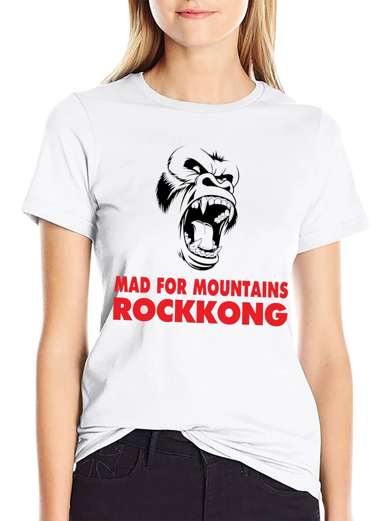 Rockkong Mad for Mountains Black T-Shirt