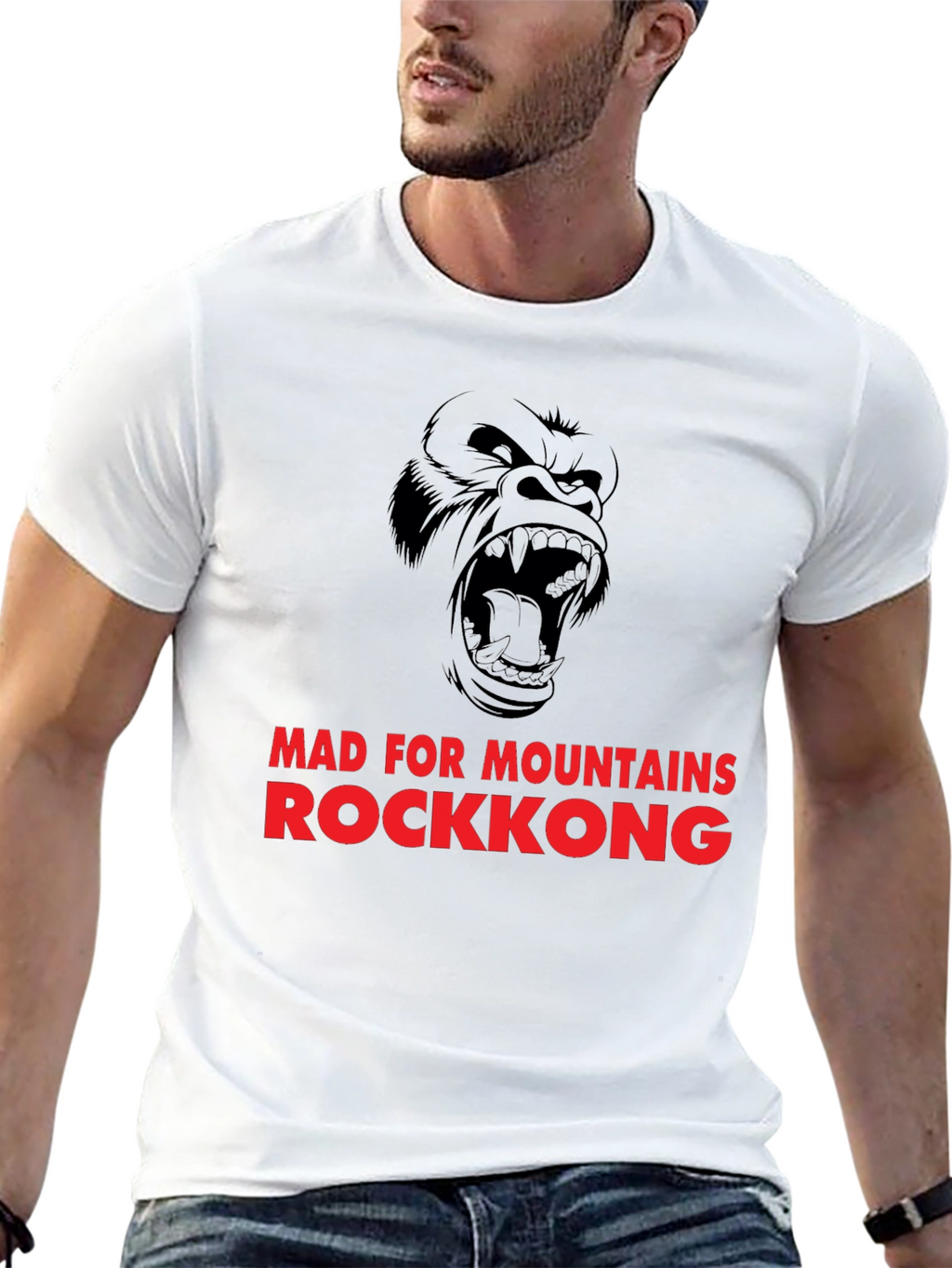 Rockkong Mad for Mountains Black T-Shirt