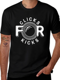 Clicks for Kicks Black Graphic Tee