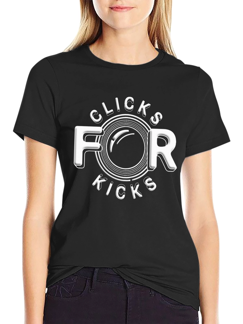 Clicks for Kicks Black Graphic Tee