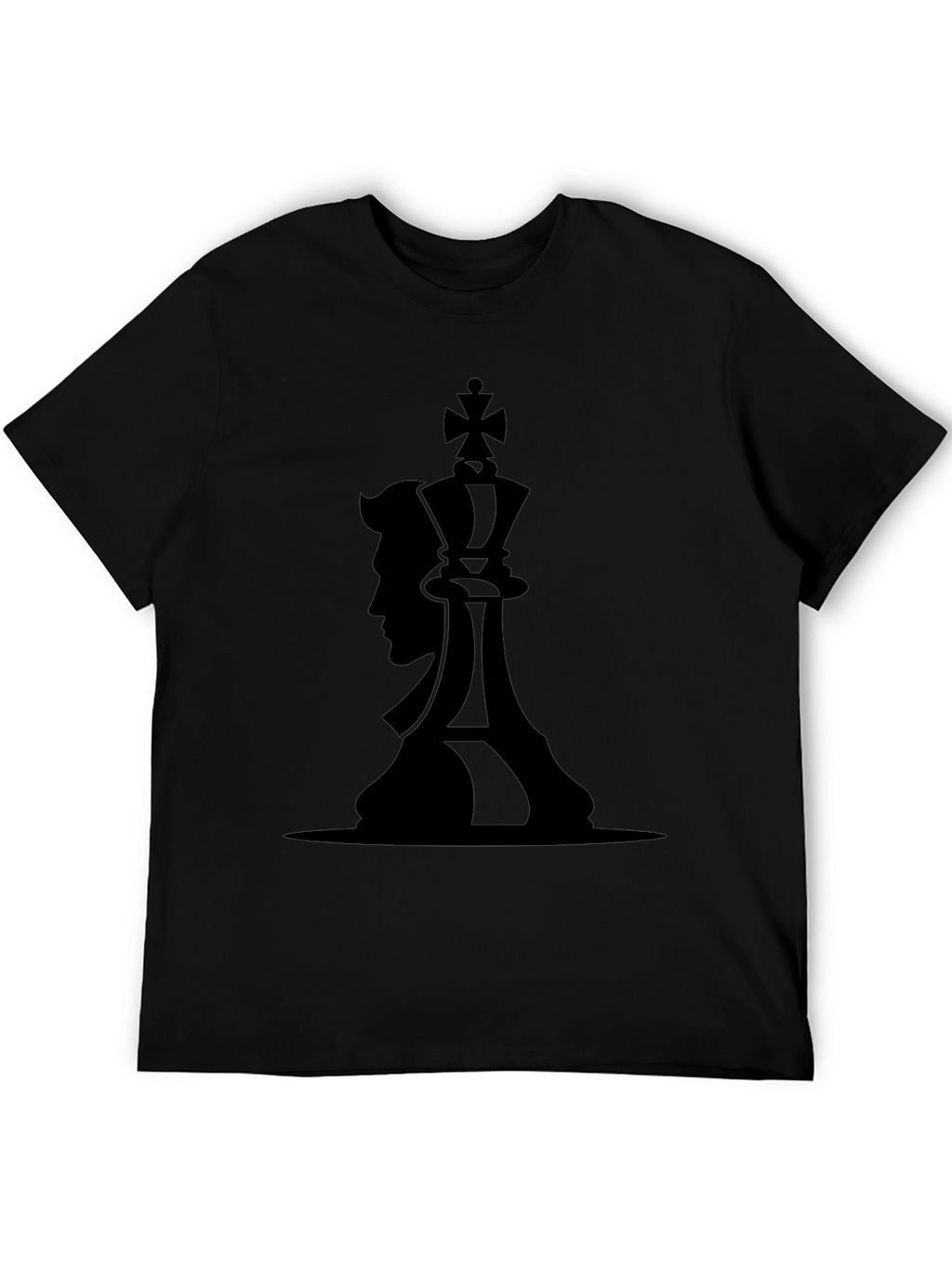 King & Man Graphic Black T-Shirt