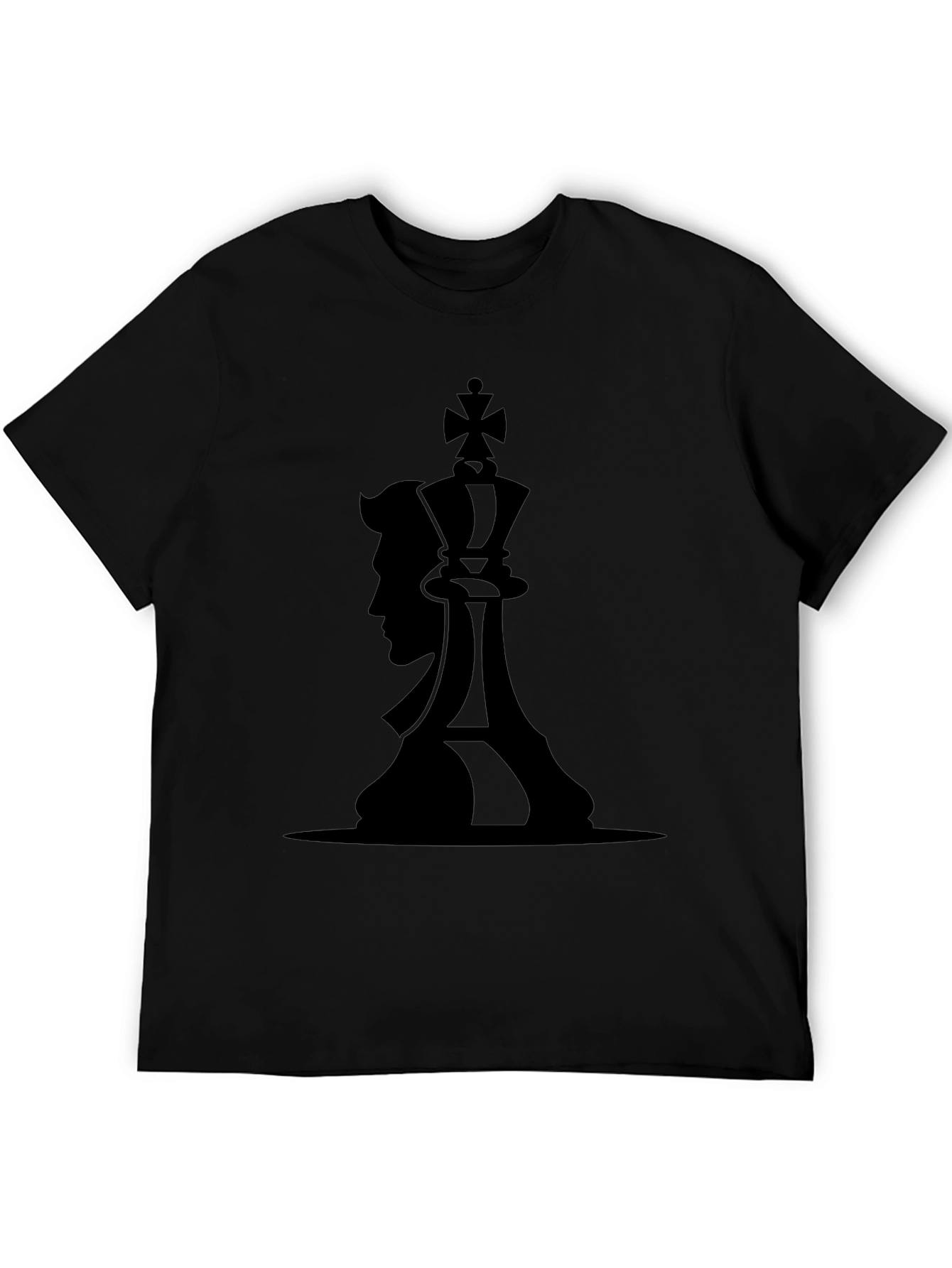 King & Man Graphic Black T-Shirt