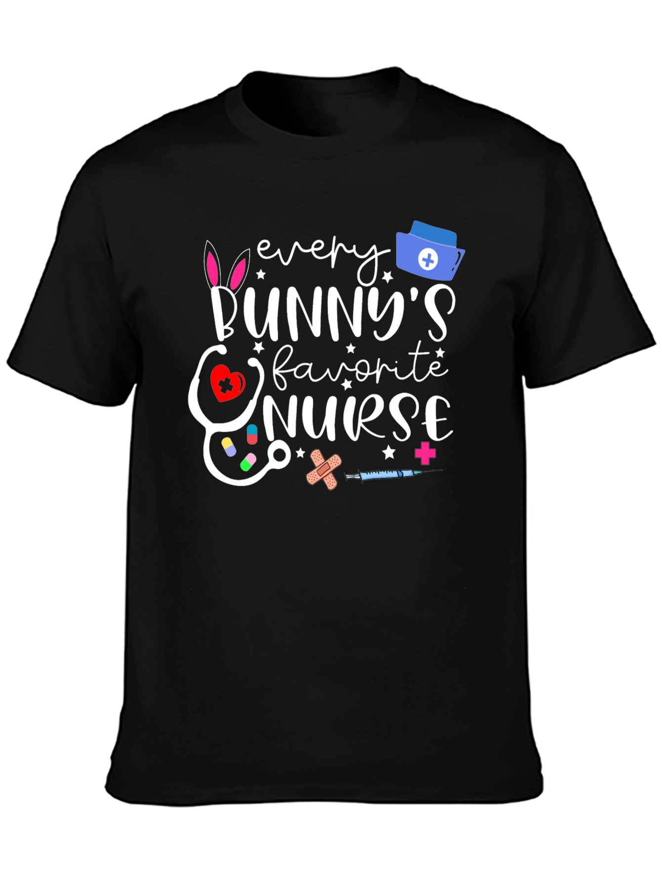 Bunnys Favorite Nurse Easter T-Shirt