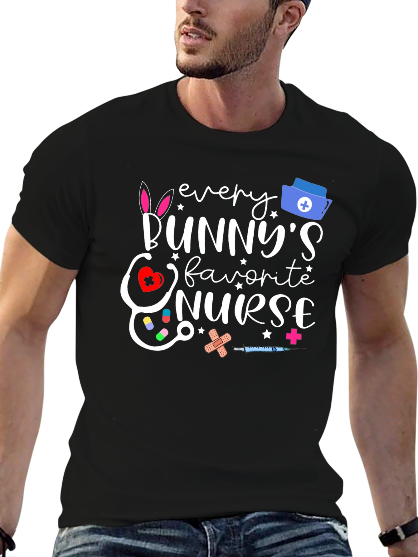 Bunnys Favorite Nurse Easter T-Shirt