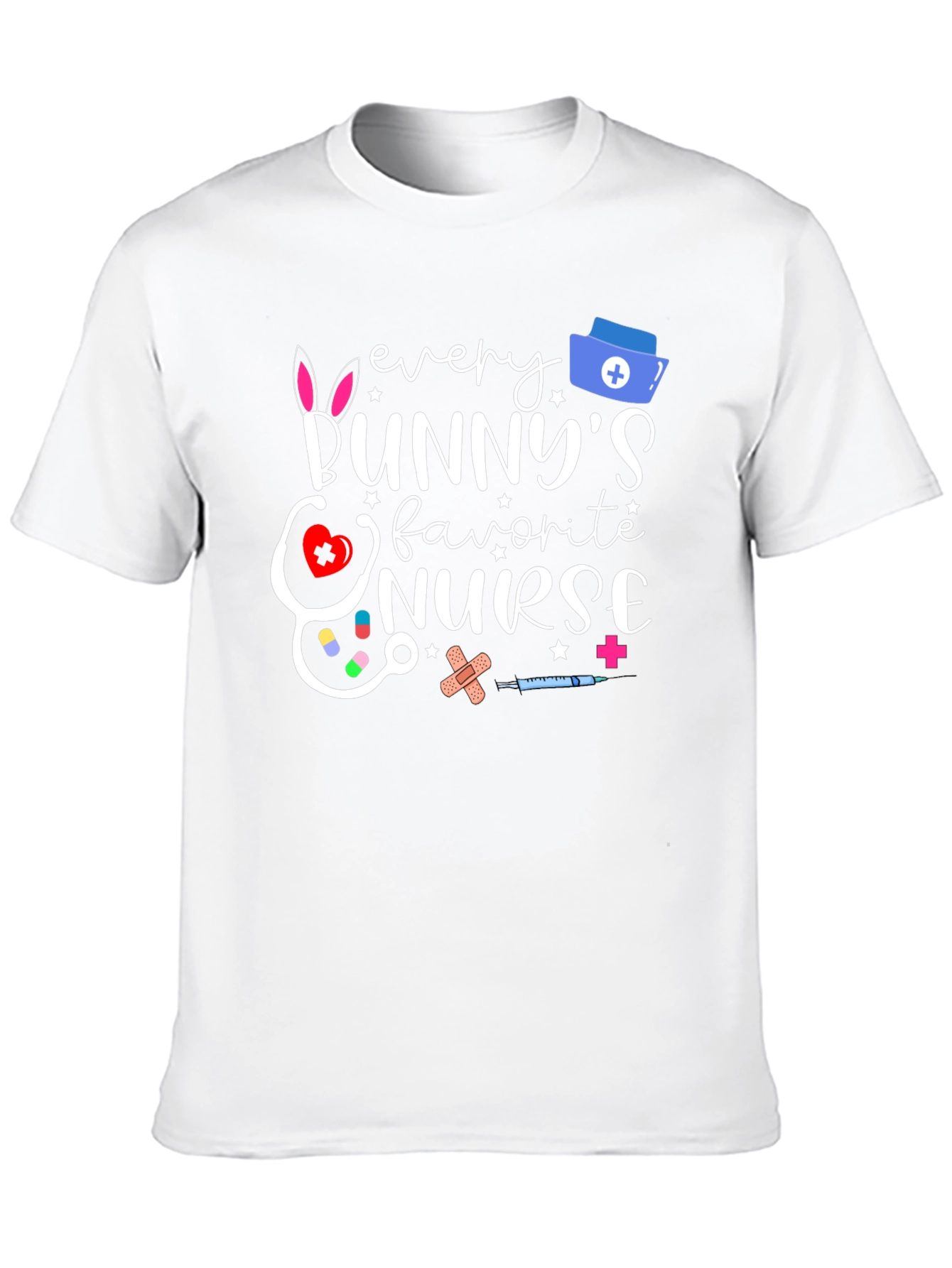Bunnys Favorite Nurse Easter T-Shirt
