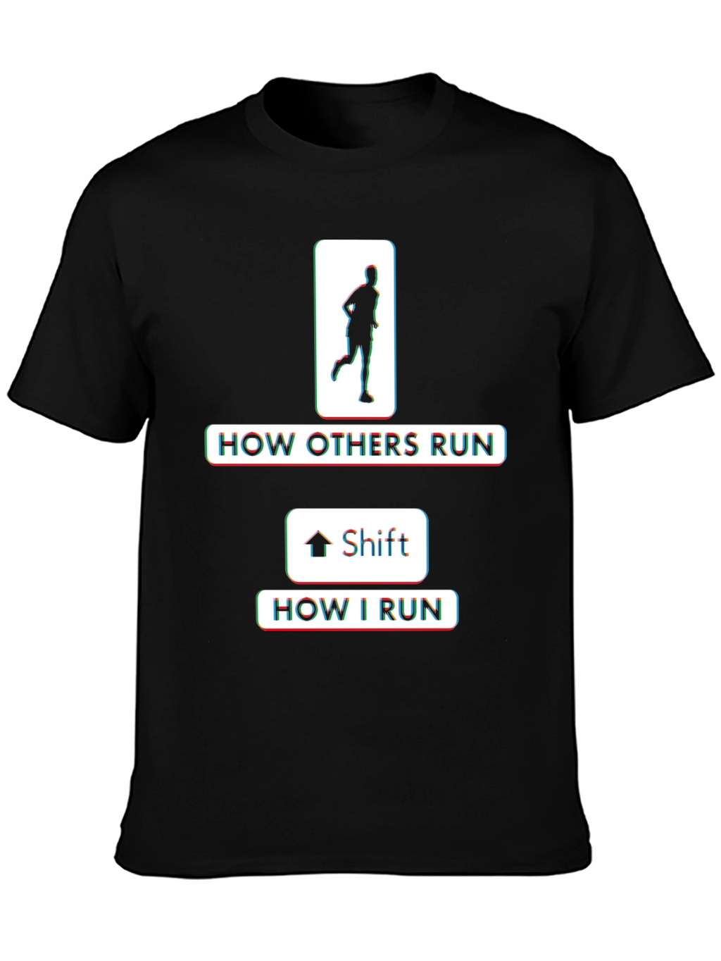 Funny Running T-Shirt - How I Run Shift