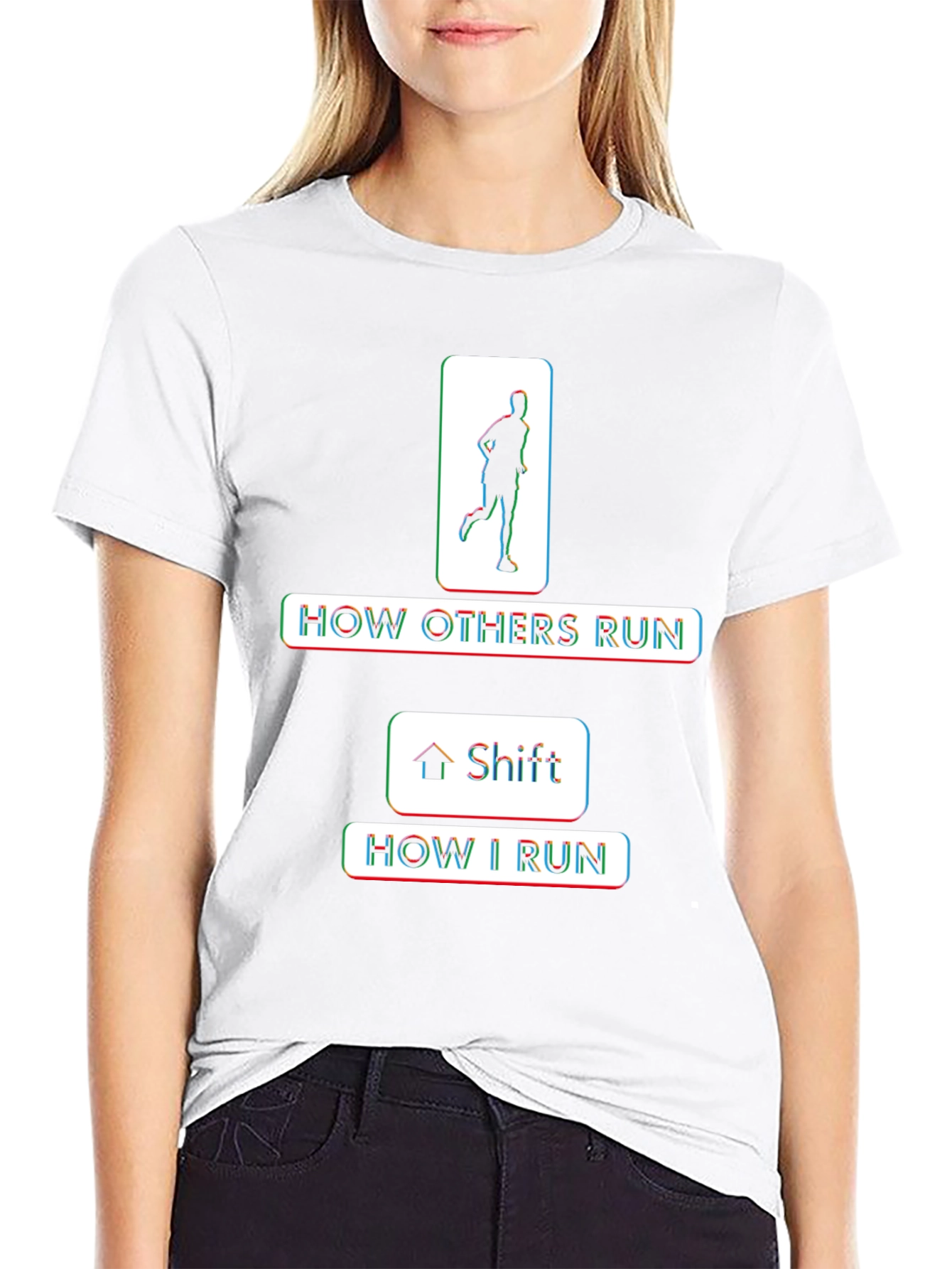 Funny Running T-Shirt - How I Run Shift